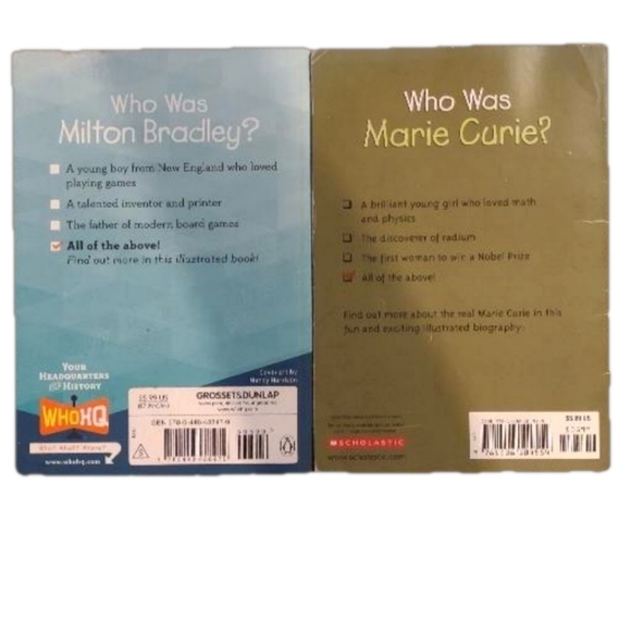 Bundle of 2 "Who Was" Books - Picture 2 of 2